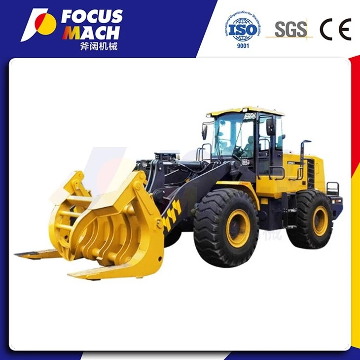 15t 20t 23t Front End Wheel Loader With Log Grapple / Timber Grapple suppliers