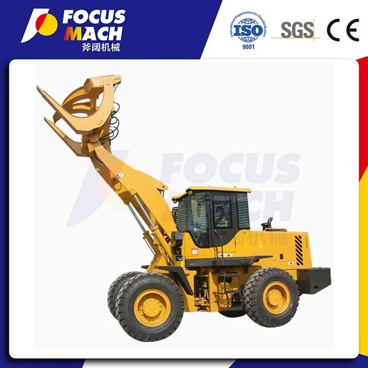 5-ton Wheel Loader With Log Grapple For Wood Handling / Timber Loading suppliers