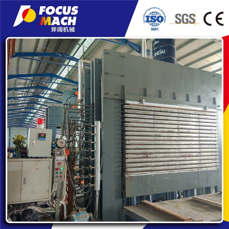 Машина за горещо пресоване на OSB